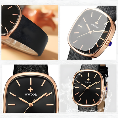 Wwoor™ | Elegance Timepiece Luxury Läderklocka