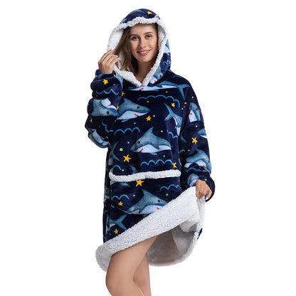 Comfortable Winter Fun Sweatshirt Blanket