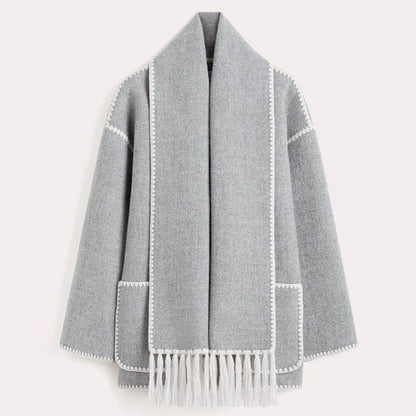 WinterCharm™ | Chic Winter Coat for Women with Scarf