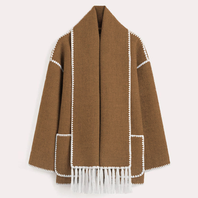 WinterCharm™ | Chic Winter Coat for Women with Scarf