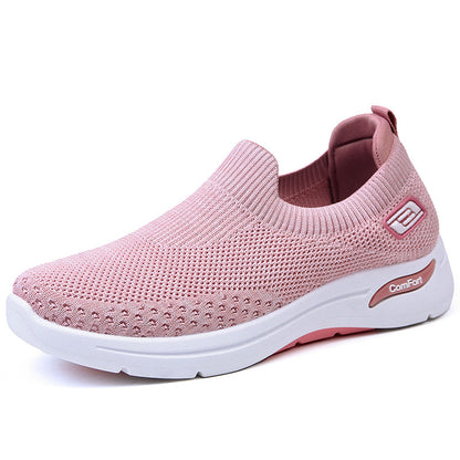 Zomerse Roze Flats: Sportieve Stijl en Elegante Comfort Verenigd